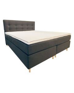 Bona kontinental 
Pocket 250 pr/m2, 5-zoner, FAST
Topmadras med 40 mm latex
Inkl. Trenset gavl og egetræsben.