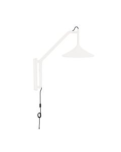 U18 Hasle væglampe  kort   hvid
Oyster white