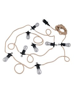 Ember lyskæde med 8 lysL. 6m - 8x45lumen - 2700kelvin