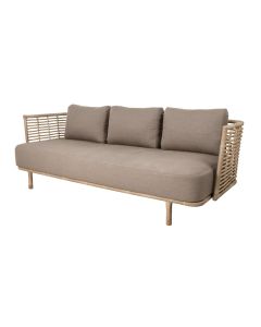 SENSE 3 PERS.SOFA  NATUR INCL.TAUPE AIRTOUCH HYNDESÆT