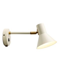 Style væglampe creme 
E14