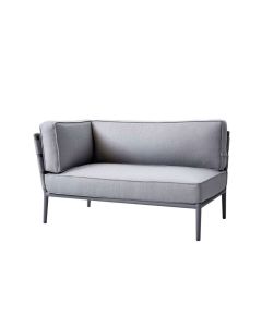 CONIC 2 PERS. SOFA MED ARM TIL HØJRE AIR TOUCH LIGHT GREY 