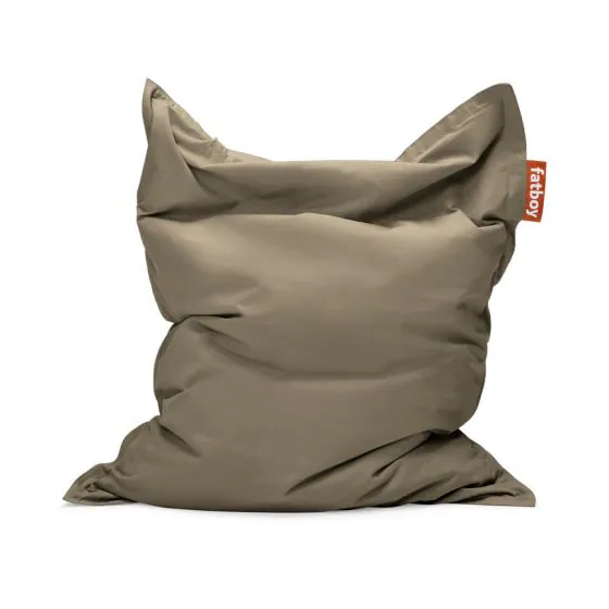 Fatboy sækkestol  taupe grey  
recycled canvas
140x180cm