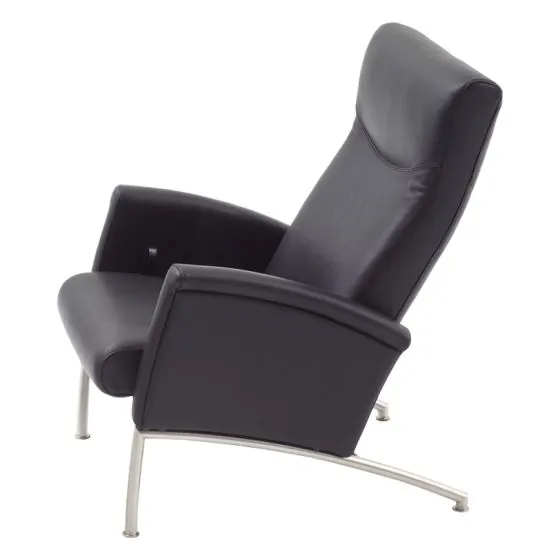 FLY STOL  59AA STÅL STEL SORT SEMI ANILIN