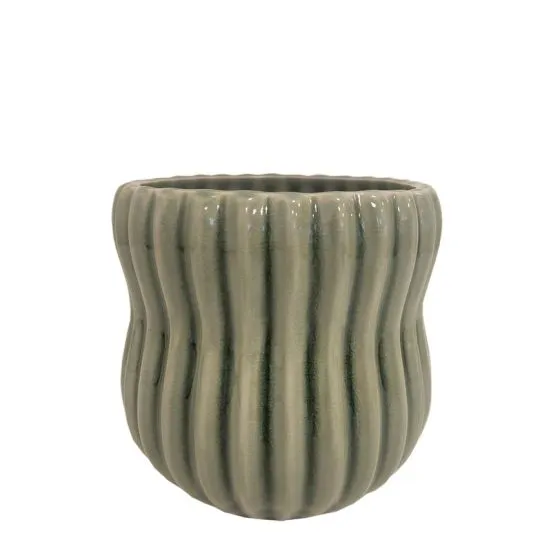 GRØN ZIGGY POTTE 9X9X9CM 