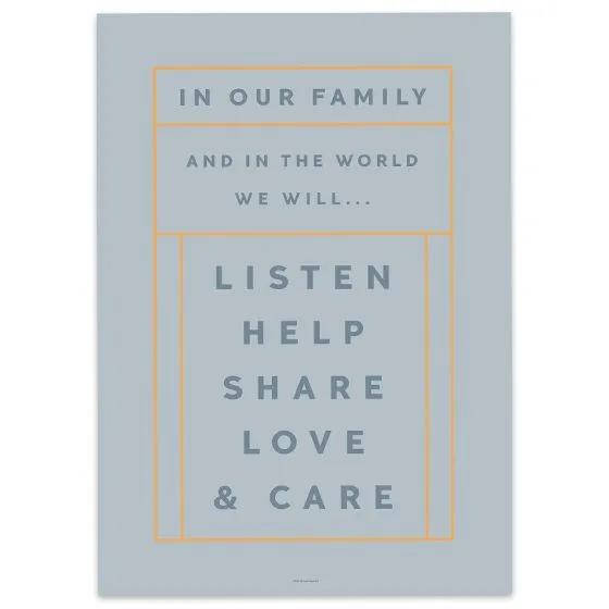 IN OUR FAMILY #1 50X70CM PLAKAT