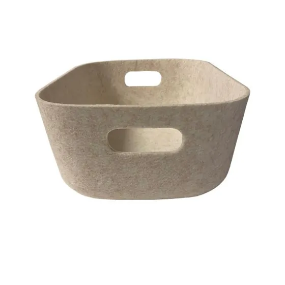 Fay kurv   beige filt  M  
32X24X13,5cm