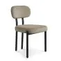 Luna spisebordsstol  beige wave
sort metal stel