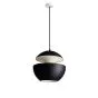 HCS PENDANT SORT/HVID Ø45CM. 3M SORT STOF LEDN.