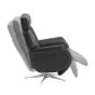 Mars 2 recliner stol   sort læder/pu

