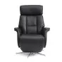 Mars 2 recliner stol   sort læder/pu
