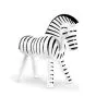 ZEBRA  SORT/HVID 39421 KAY BOJESEN  H:14CM